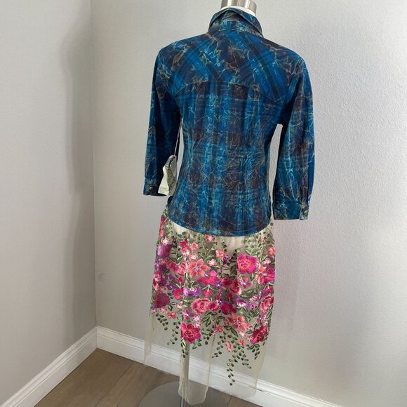 NEW Aratta Silent Journey Womens Small Anastasia Maxi Duster Shirt Embroidered - Picture 8 of 16